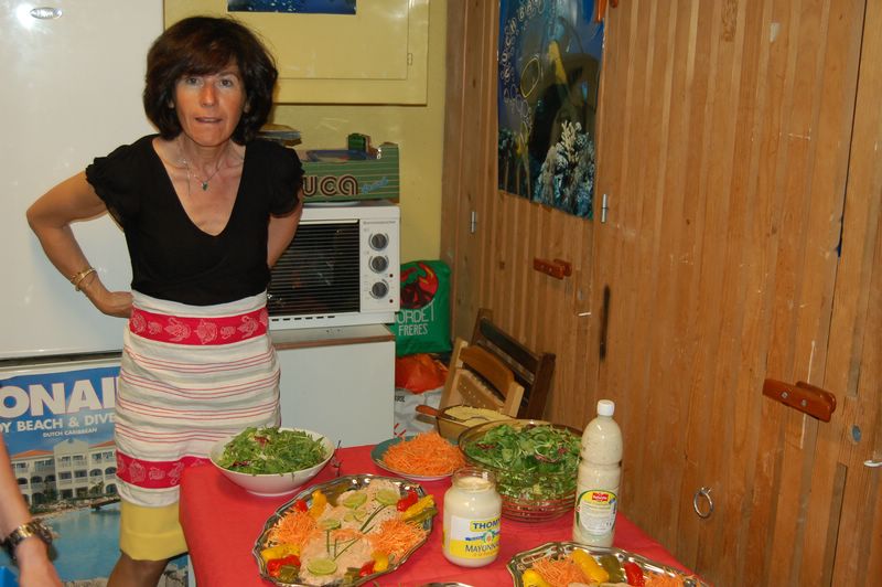 Au Menu de Chantal, Saumon & Salades.....
